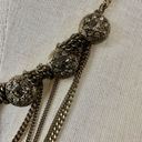 Talbots  brass tone rhinestone chain necklace Photo 2