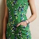 Tracy Reese Plenty  Sleeveless Sheath Dress Green Size 8 Confetti A Line Cotton Photo 0