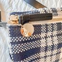 Clare V. Woven Fanny Belt Bag Plaid Raffia Photo 3