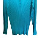 Coldwater Creek  Sweater Womens 2X Green Ribbed Pullover Long Sleeve Sweatshirt Photo 4