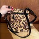 Bueno Animal print small crossbody purse with tassels Photo 0