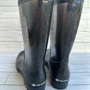 Daisy Fuentes  Ladies Allover Glitter Mid Calf Jelly Rain Boot Womens Size 7 Photo 3