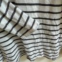 Madewell  Black Stripe Wide Long Sleeve Turtleneck Womens Size M T Shirt Photo 5