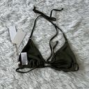 Good American  ALWAYS FITS TINY TIES BIKINI TOP IN STORMY001 SIZE 1/2 Photo 6