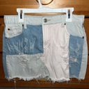 Signature 8 Denim Ripped Skirt Photo 0