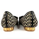 Salvatore Ferragamo  Sarno Bow Embellished Raffia Low Heel Loafers US 5 - EU 35.5 Photo 5