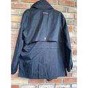 Ralph Lauren New,  Size Large Black Lightweight Jacket w/Hood & Faux Leather Trim Photo 4