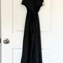 Misha Collection  Black Murel Halter Cut Out Midi Dress Size 2 Photo 5