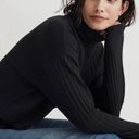 Madewell  NWT black ribbed casual fit turtleneck xxs Photo 3