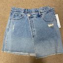 Tinseltown New!  Denim Asymmetrical Button Front Skirt Size XL Photo 5