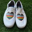 Vans Women's ® Pride Asher Slip-On Shoes White / Multicolor Size 8 Photo 7