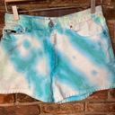 DKNY  Custom Tie Dye Denim Jean Shorts Size 10 Photo 0