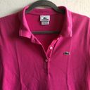 Lacoste  Polo Regular Fit Soft Cotton Petit Piqué Polo Hot Pink Sz 44 (L) EUC Photo 2