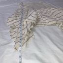 LUCHA the Label Linen Handkerchief High Low Stripe Cream Beige Skirt Sz 4 Tan Photo 9