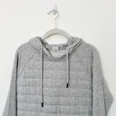 Zyia [ Active] Heather Gray Quilted Combo Pullover Hoodie Sweatshirt Size Large L Photo 3