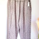 Anthropologie , New, Hei Hei 100% Linen Striped Crop Beach Pants, Size Medium Photo 0