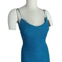 City Triangles Vintage Y2K  Blue Sparkly Dress Low Strappy Back US MEDIUM Photo 2