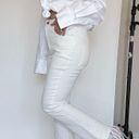 Lulus Feather Hem White Jeans Photo 4