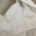 House Of CB  'Ellery' Linen Puff Sleeve Sundress midi white NWOT M Photo 12