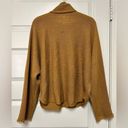 Vince  Fringe Cuff Dolman Sleeve Turtleneck in a Carmel brown color Photo 10