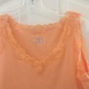 Karen Scott  lace trim tank medium Photo 2