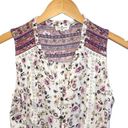 Mason & Belle  Womens Floral Sleeveless Button Down Corean Blouse Multi Medium Photo 3