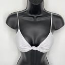 Naked Wardrobe  Swim White Knotted Bikini Top NEW Womens Sz M Style SW1050T Photo 11