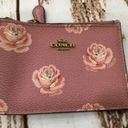 Coach SMALL LEATHER CARD HOLDER WITH ROSE PRINT Photo 0