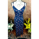 Nine Britton  Willow Brushed Knit Maxi Dress - Navy Floral - size L Photo 5