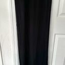 Natori Josie  Black Silk Trim Floral Appliqué Neckline Lounge Essentjals Gown S Photo 5