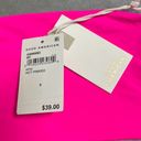 Good American  Womens 0 Swimwear Swim Bikini Top Hot Pink Strapless Bandeau NWT Photo 2