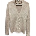 Banana Republic  Sweater Women's Size S Shawl Collar Lambs Wool Light Tan BSI-C Photo 0