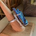 Aura Rainbow  Kyanite Sterling Silver Gemstone Ring Size 7 Photo 2