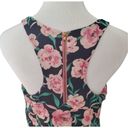 Collective Concepts  Womens Floral Back Zip Racerback Tank Top Multicolor Small Photo 4