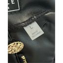Bagatelle  Collection Black Wide Leg Cropped Vegan Leather Pants L Photo 5