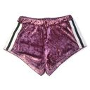 Lounge Pink Velvet Side Striped High Rise  Booty Shorts Photo 6