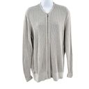 ALLSAINTS  Fellan Zip Up Sweater Open Knit Cardigan Grey Medium Photo 13