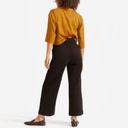 Everlane NWT  The Wide Leg Crop Pant in Black Photo 12