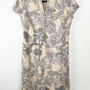 J. McLaughlin  Ariana Animal Tropical Print Lined Short Sleeves Dress, Size 6 Photo 0