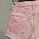 Aeropostale  high rise Shorty Denim Shorts Tie Dye pink 000 Photo 7