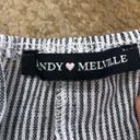 Brandy Melville Blue and white striped strapless crop top Photo 3