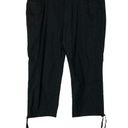 DKNY  Black Y2K Tie Cuff Capri Pants 14 Photo 0