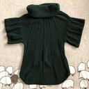 BCBGMAXAZRIA  Knit Short Sleeve Green Sweater Photo 1