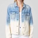 Red Dress Boutique Ombré vintage denim jacket oversized raw hem distressed tie dye light wash Photo 6