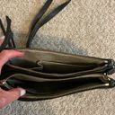 Vince Camuto  Black Leather Double Zipper Pocket Crossbody Purse Handbag Photo 8