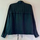 Bohme  Essentials Utility Bomber Jacket Navy Blue Sz Small Lightweight Drawstring Photo 1