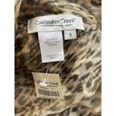 Coldwater Creek  Women’s Small Sheer Silk Leopard Tie Front Blouse Kimono Top NEW Photo 2