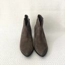 Frye  JENNIFER Brown Grey Suede Pointed Stacked Heel Dress Ankle Boots 6 Photo 47