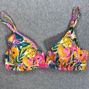 Anne cole  V Wire Bikini Top Sunshine Floral Women's Medium Pink Swim Photo 0