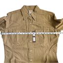 Carhartt Khaki Western Shirt Long Sleeve Button Up Work Gear Wear Women’s Med Photo 2